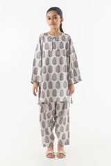 Stitched Kids Linen Shirt + Shalwar