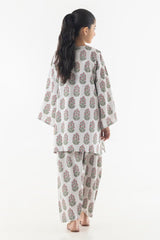 Stitched Kids Linen Shirt + Shalwar