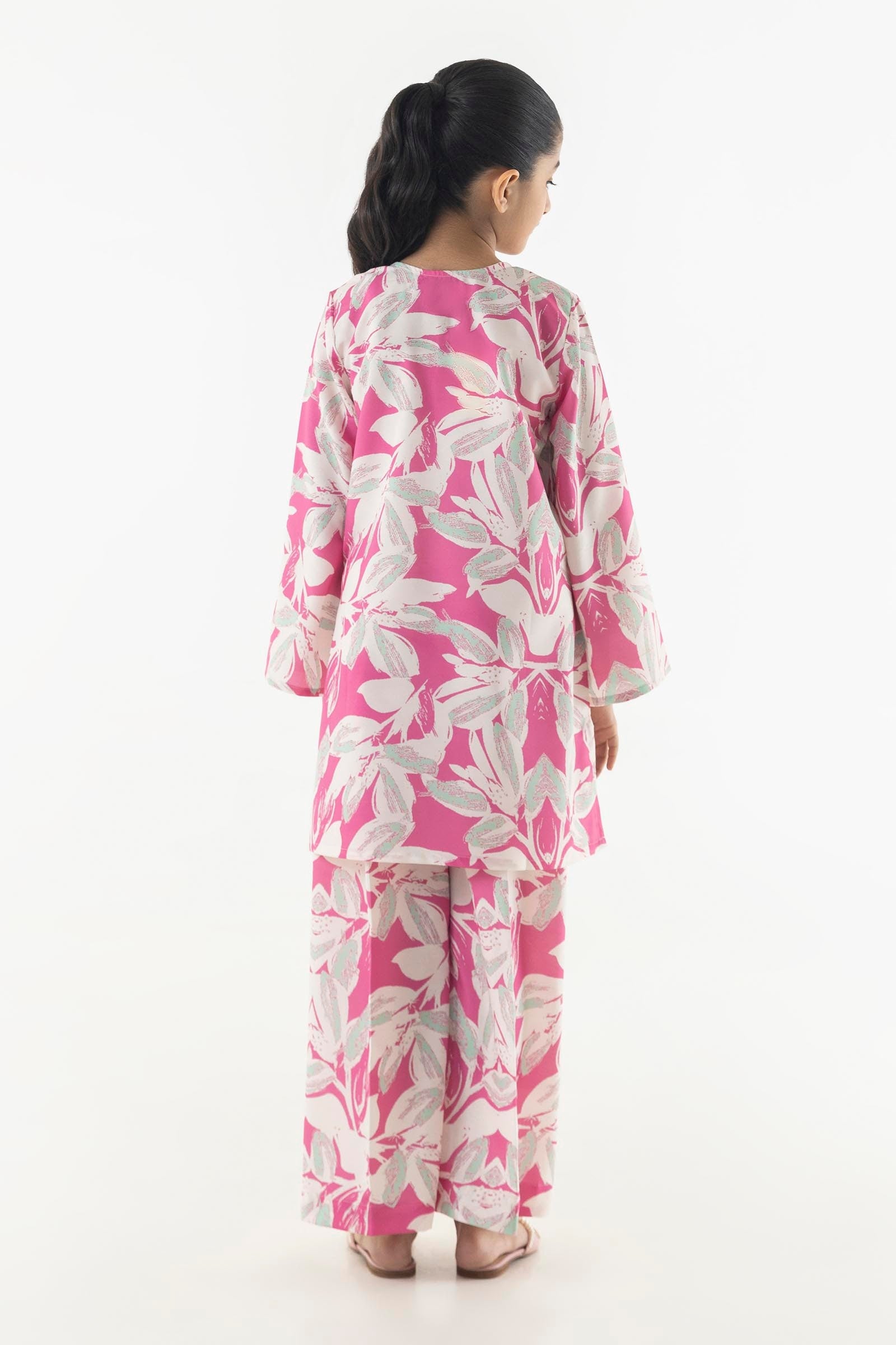 Stitched Kids Floral Cambric Shirt + Bottom