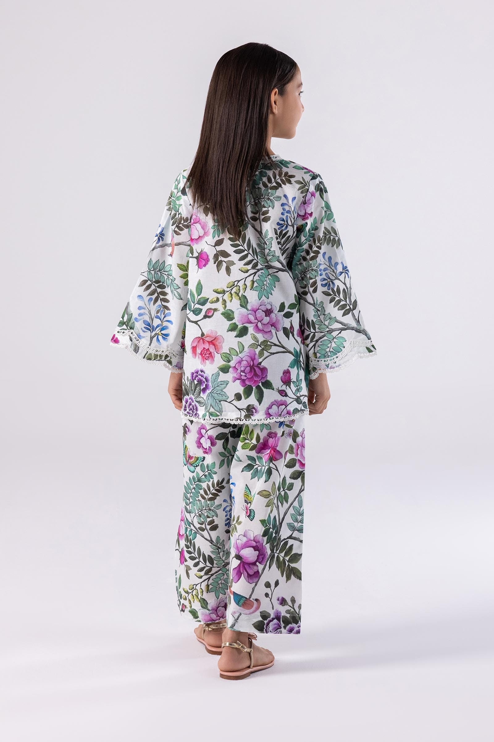Stitched Kids Printed Lawn Shirt + Bottom Secondary image