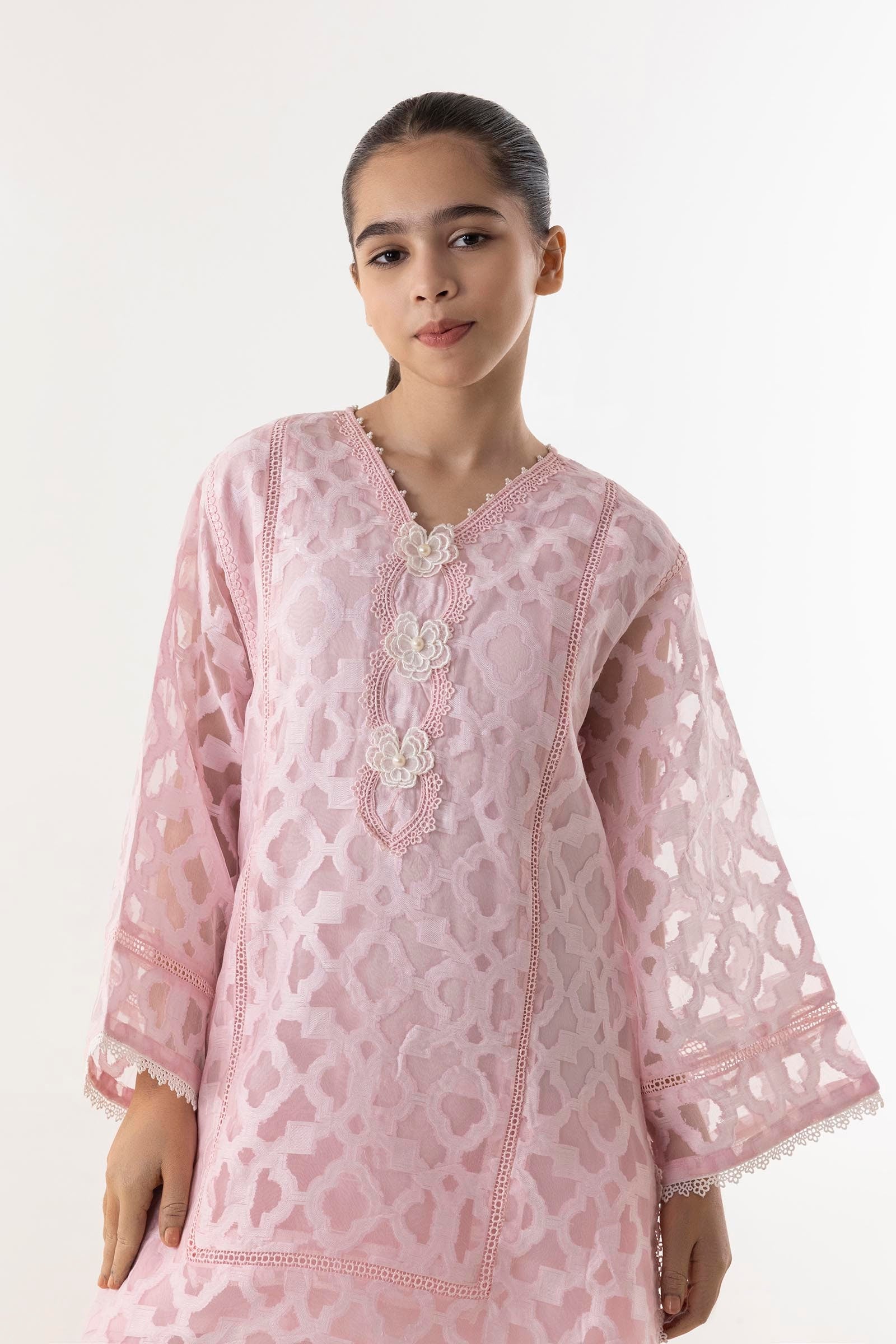 Stitched Kids Jacquard Embroidered Shirt + Shalwar Secondary image