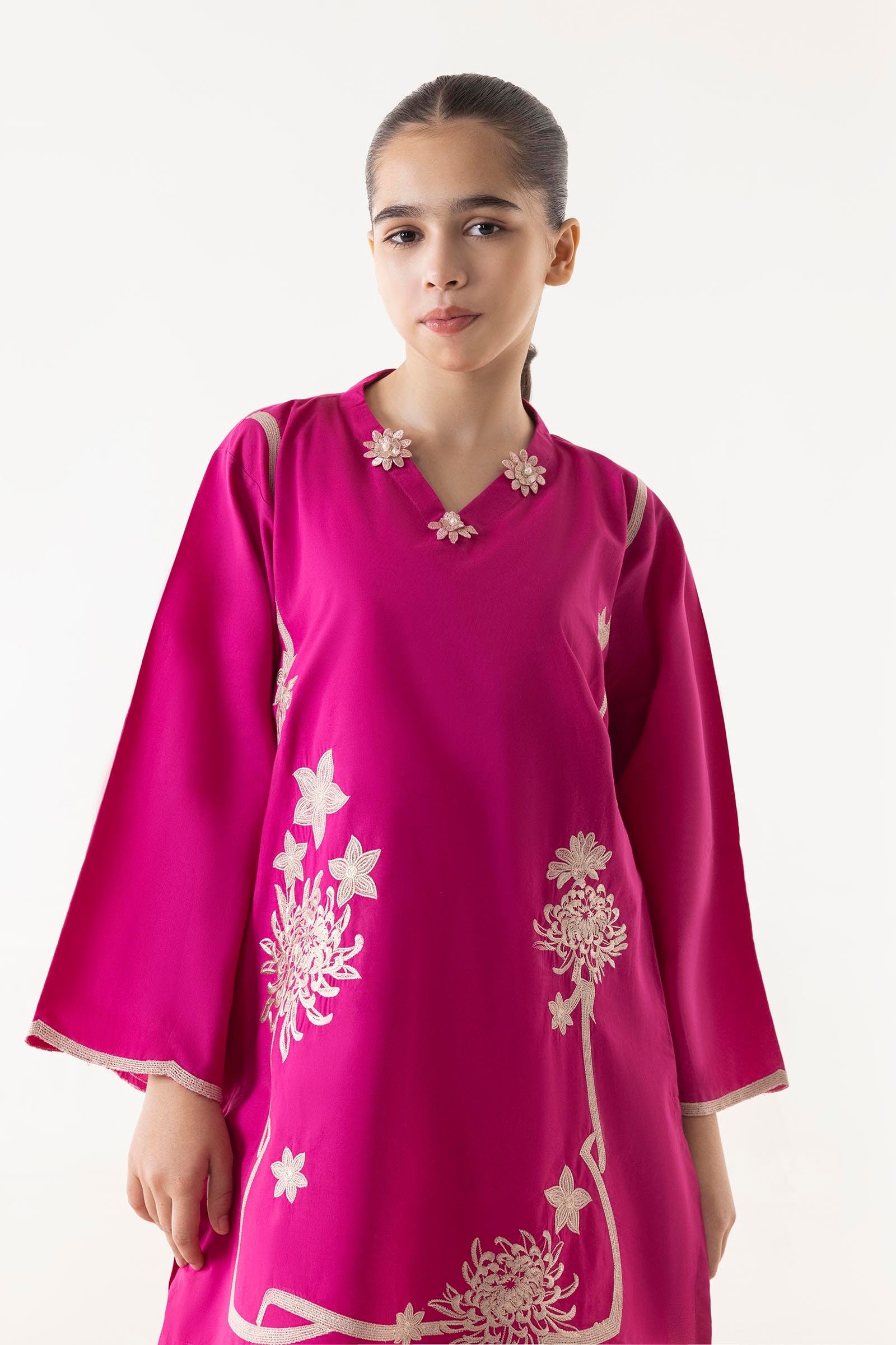 Stitched Kids Embroidered Lawn Shirt + Bottom Secondary image