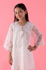 Stitched Kids Embroidered Organza Shirt + Shalwar