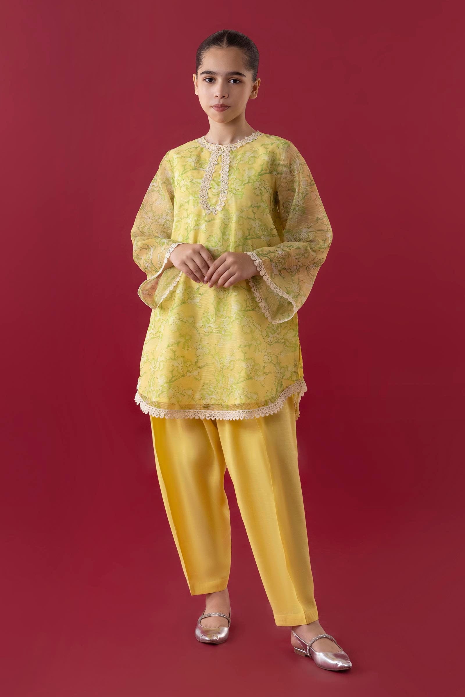 Stitched Kids Embroidered Slub Shirt + Bottom Main image