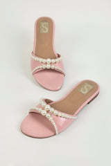 Kids Pink Pearl Flats