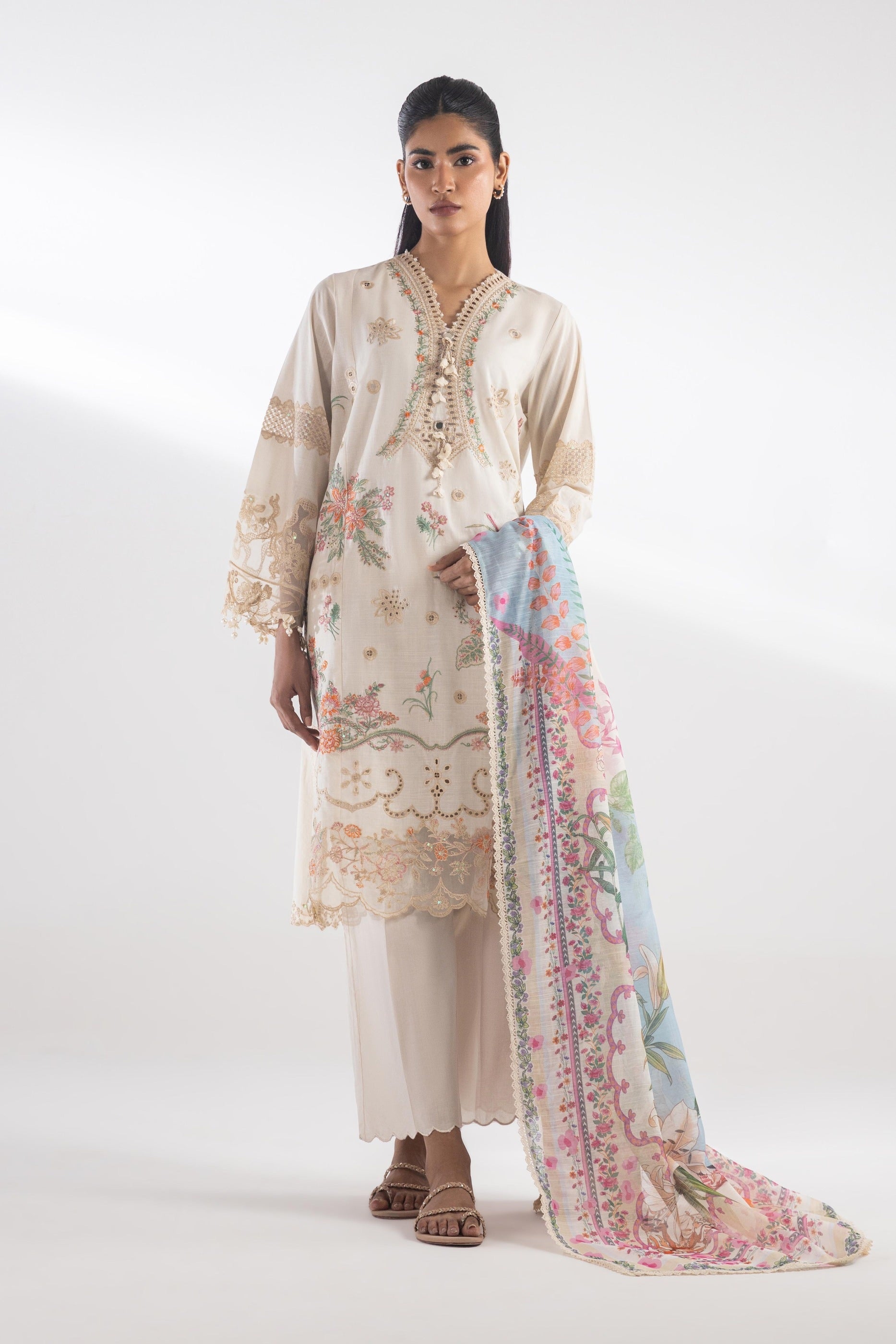 Stitched Luxury Lawn Suit Main image