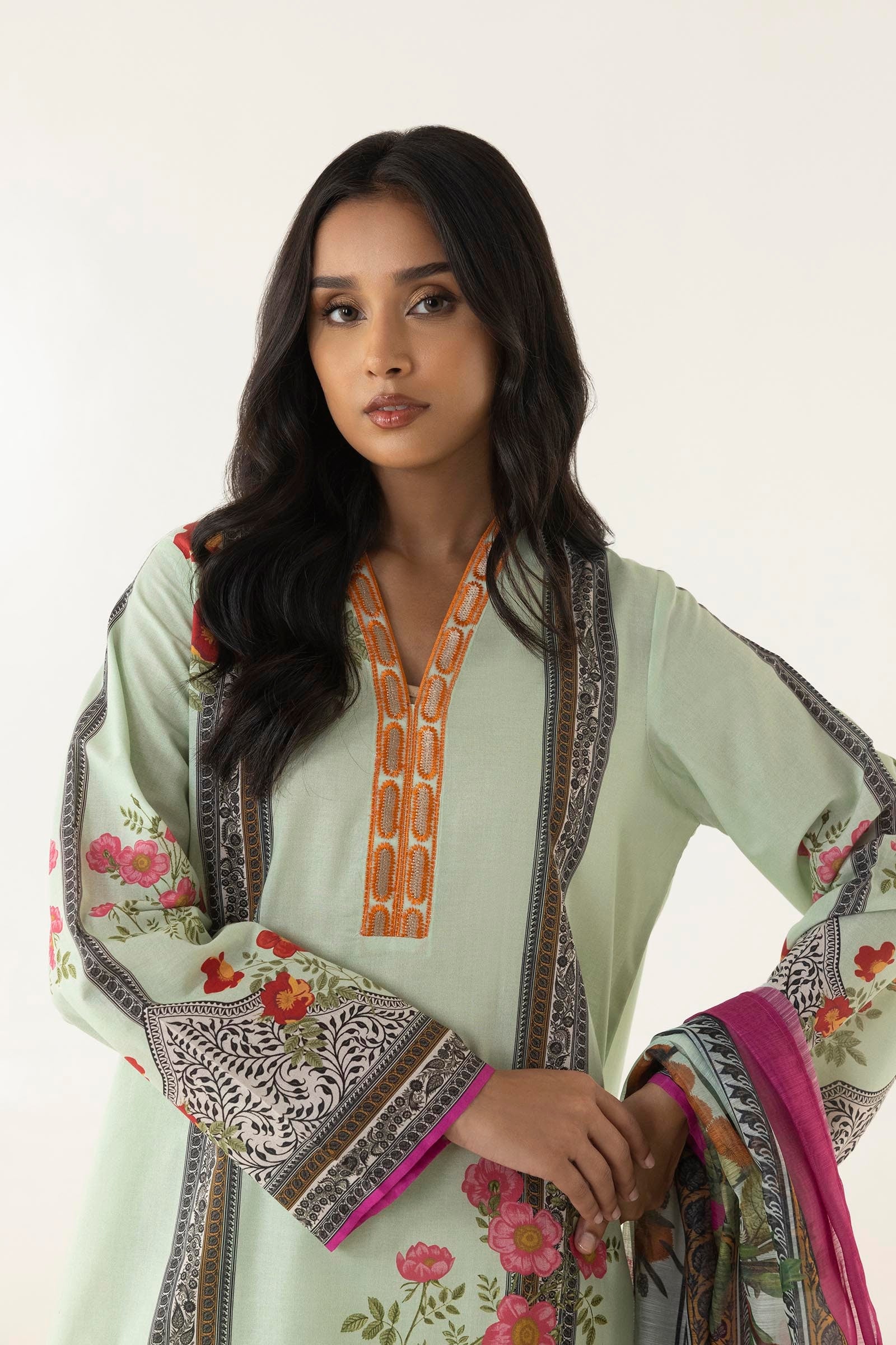 Stitched Shirt + Bottom + Dupatta