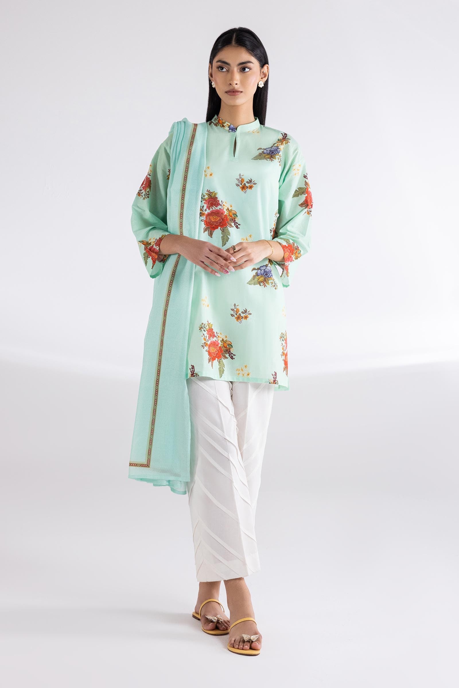 Stitched Mahay Shirt + Dupatta Main image