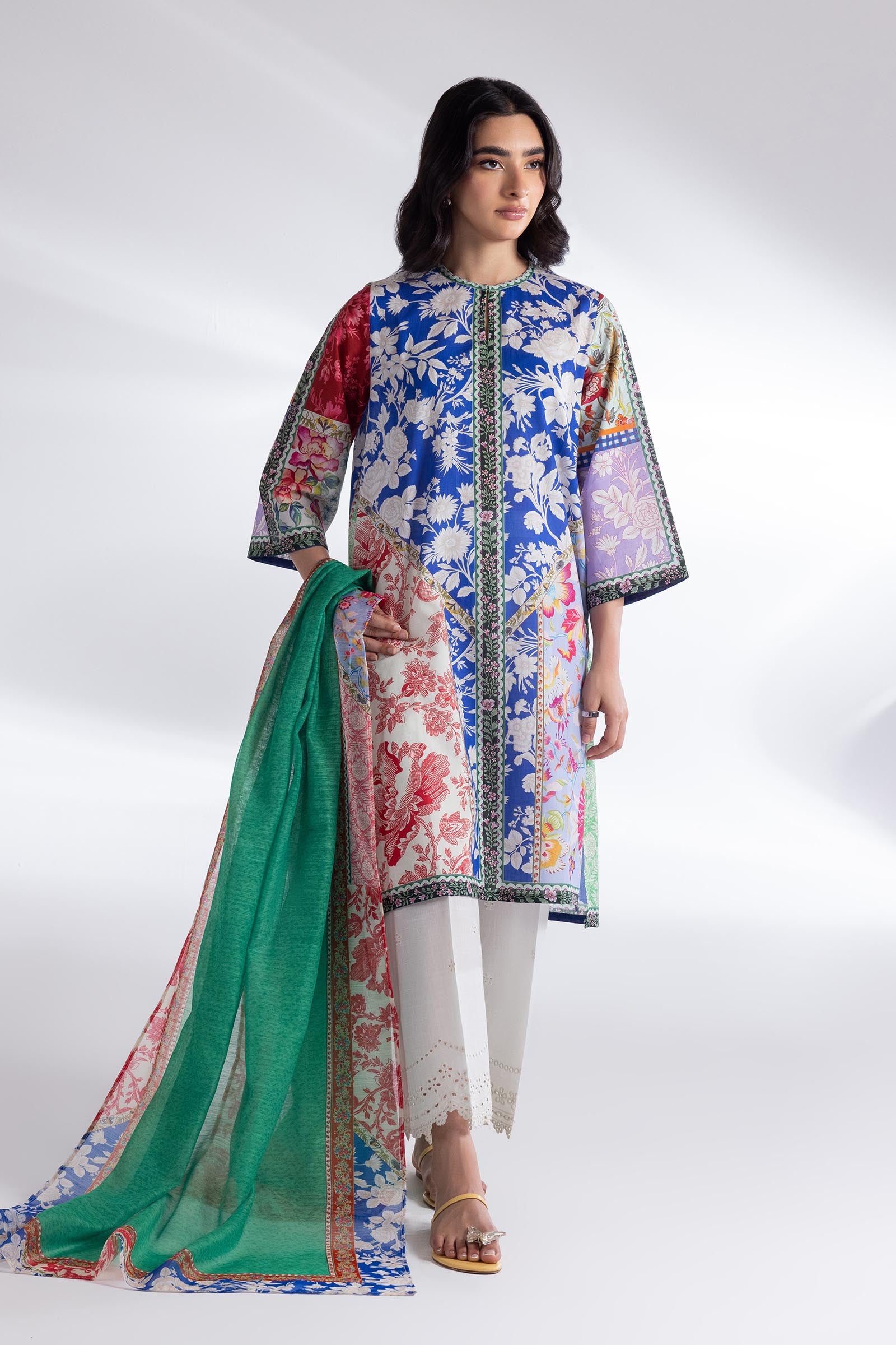 Stitched Lawn Shirt + Dupatta Main image