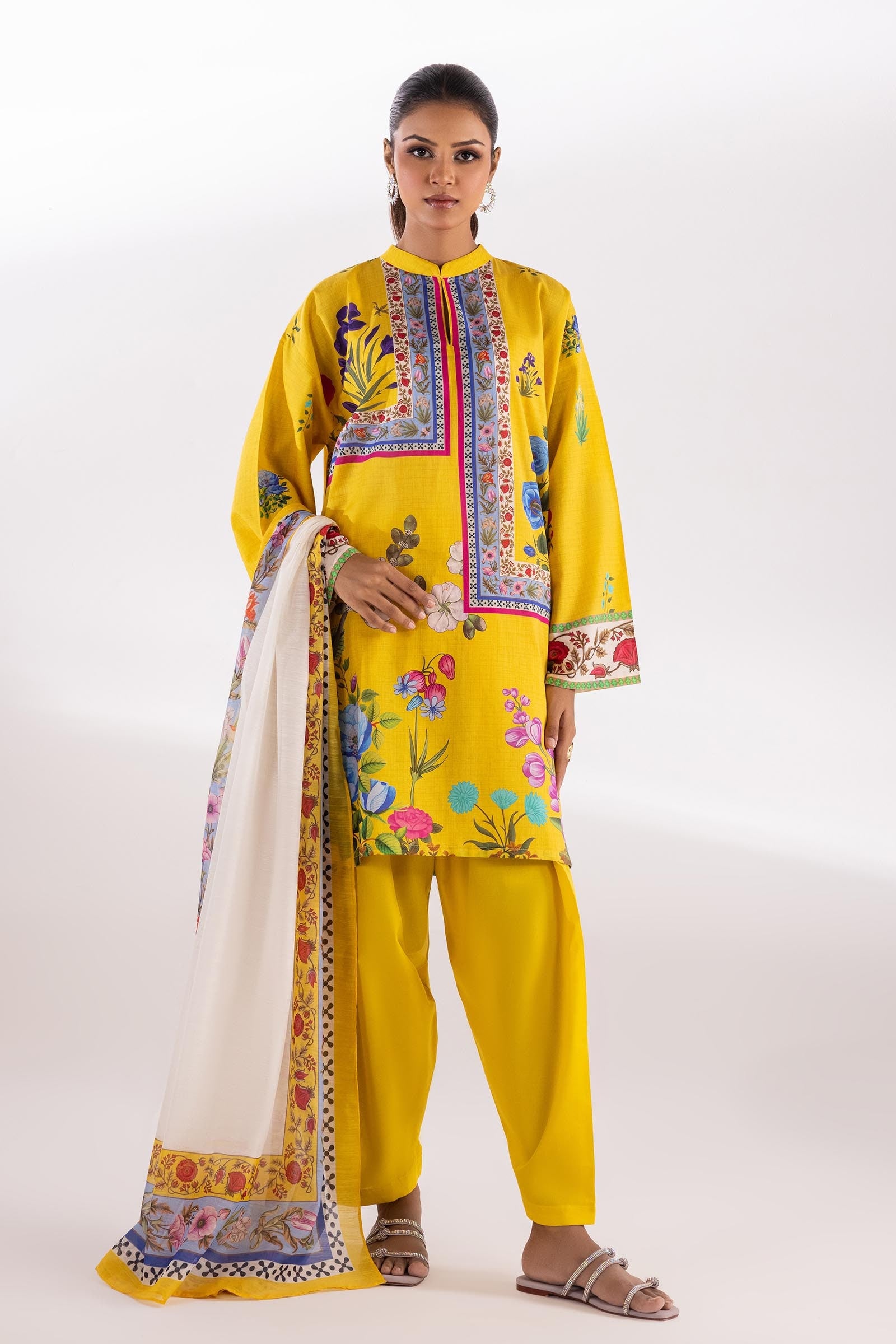 Stitched Printed Lawn Suit Main image