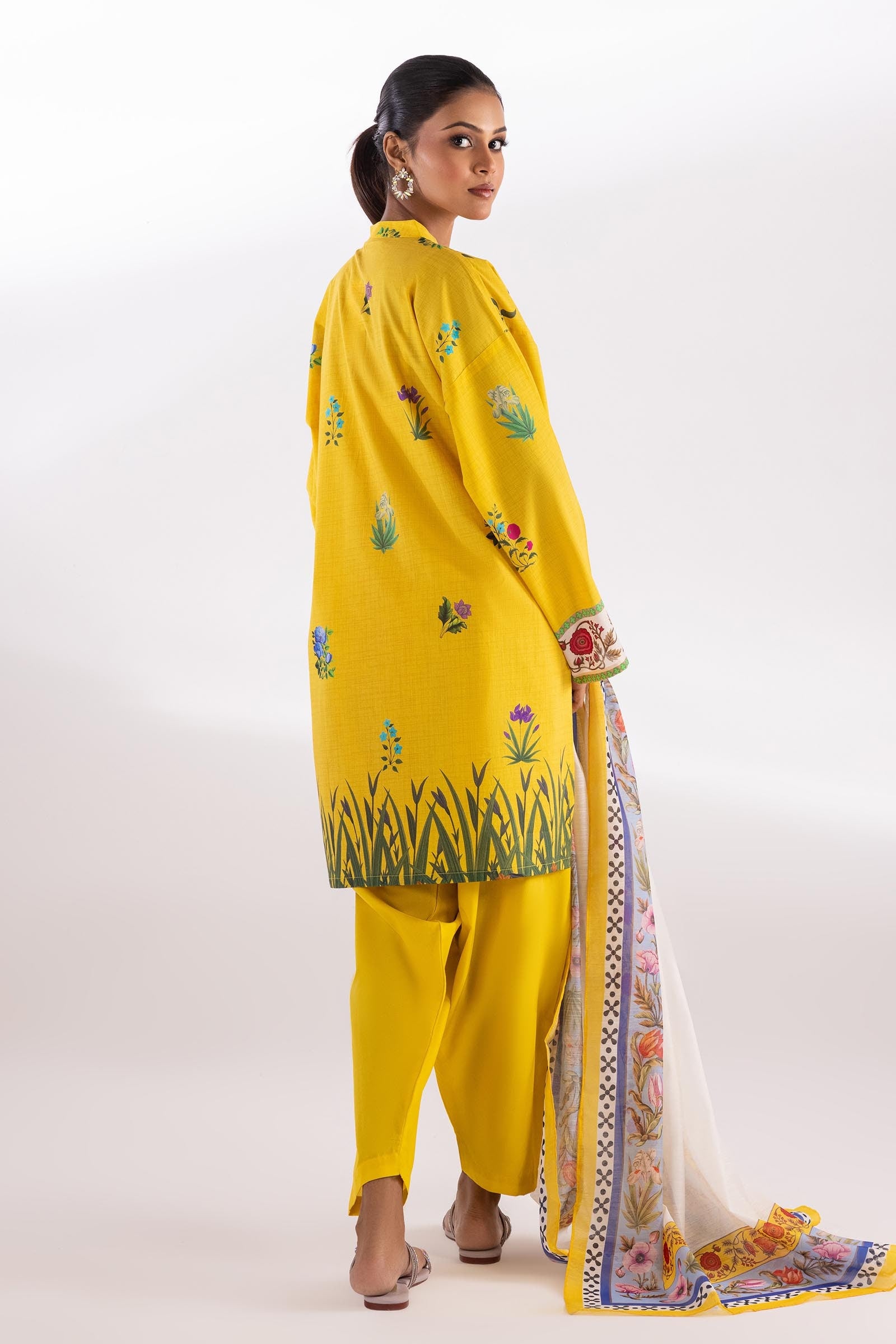 Stitched Printed Lawn Suit Secondary image