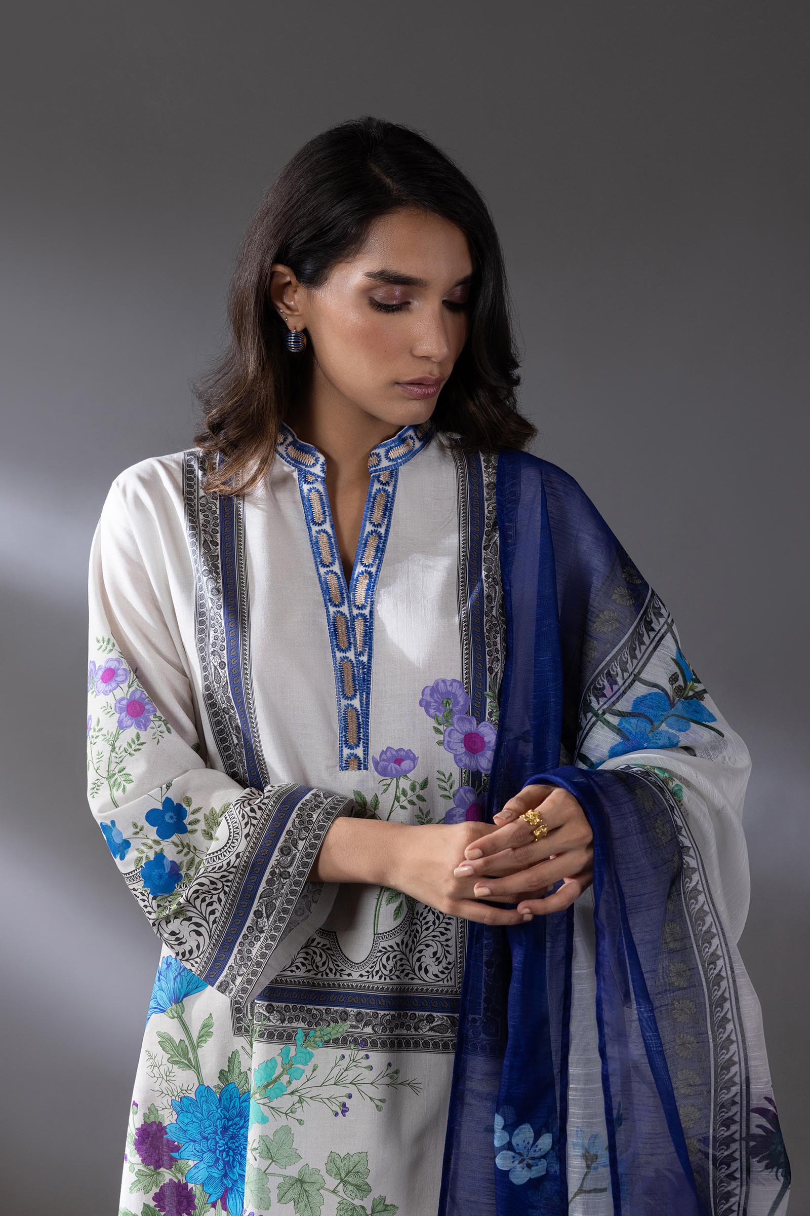 Stitched Shirt + Bottom + Dupatta