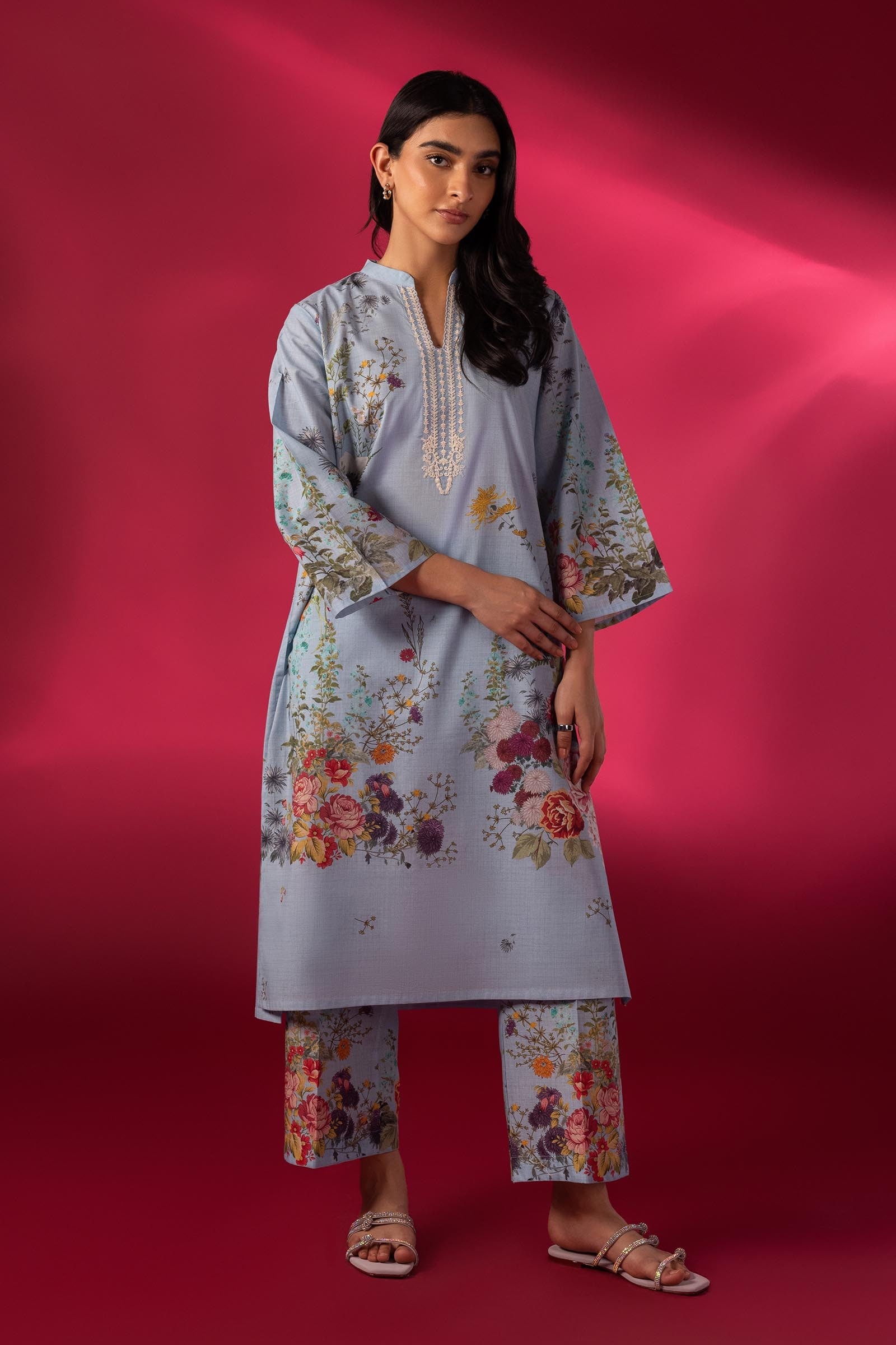 Stitched Basic Shirt + Bottom Main image