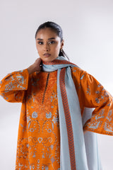 Stitched Mahay Lawn Suit