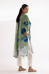 Stitched Mahay Lawn Shirt + Dupatta