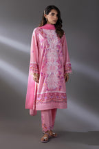 Stitched Lawn Shirt + Culotte + Dupatta