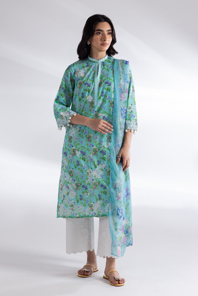 Stitched Muzlin Lawn Suit