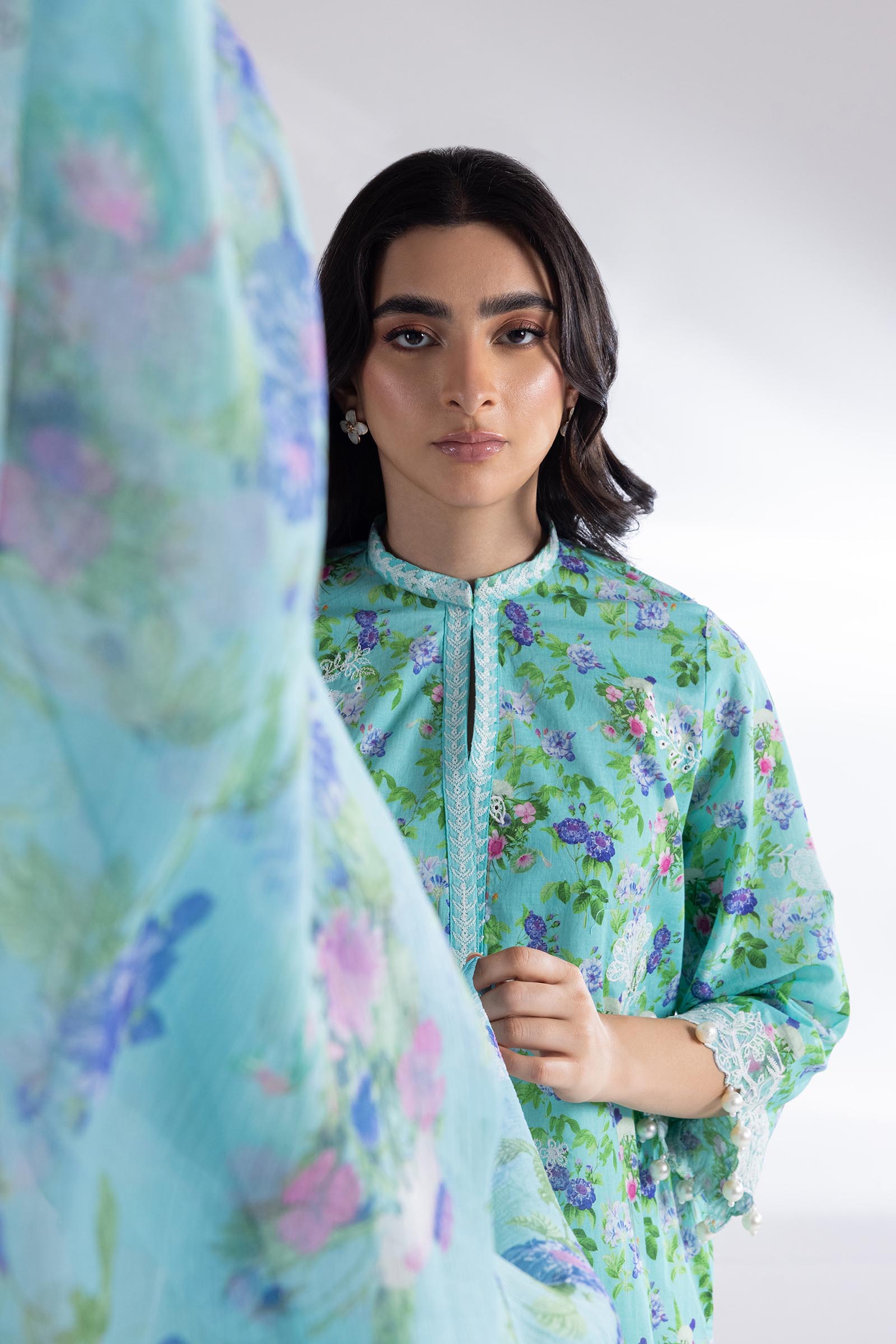 Stitched Muzlin Lawn Suit