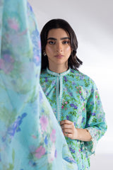 Stitched Muzlin Lawn Suit