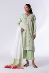 Stitched Lawn Embroidered Suit