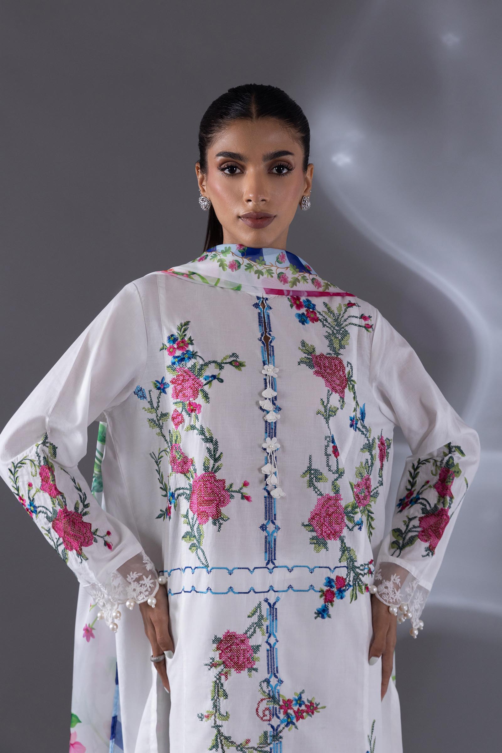 Stitched Lawn Suit Secondary image