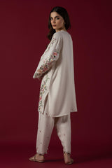 Stitched Viscose Embroidered Shirt + Shalwar