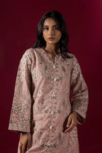 Stitched Embroidered Yarn Shirt + Culotte
