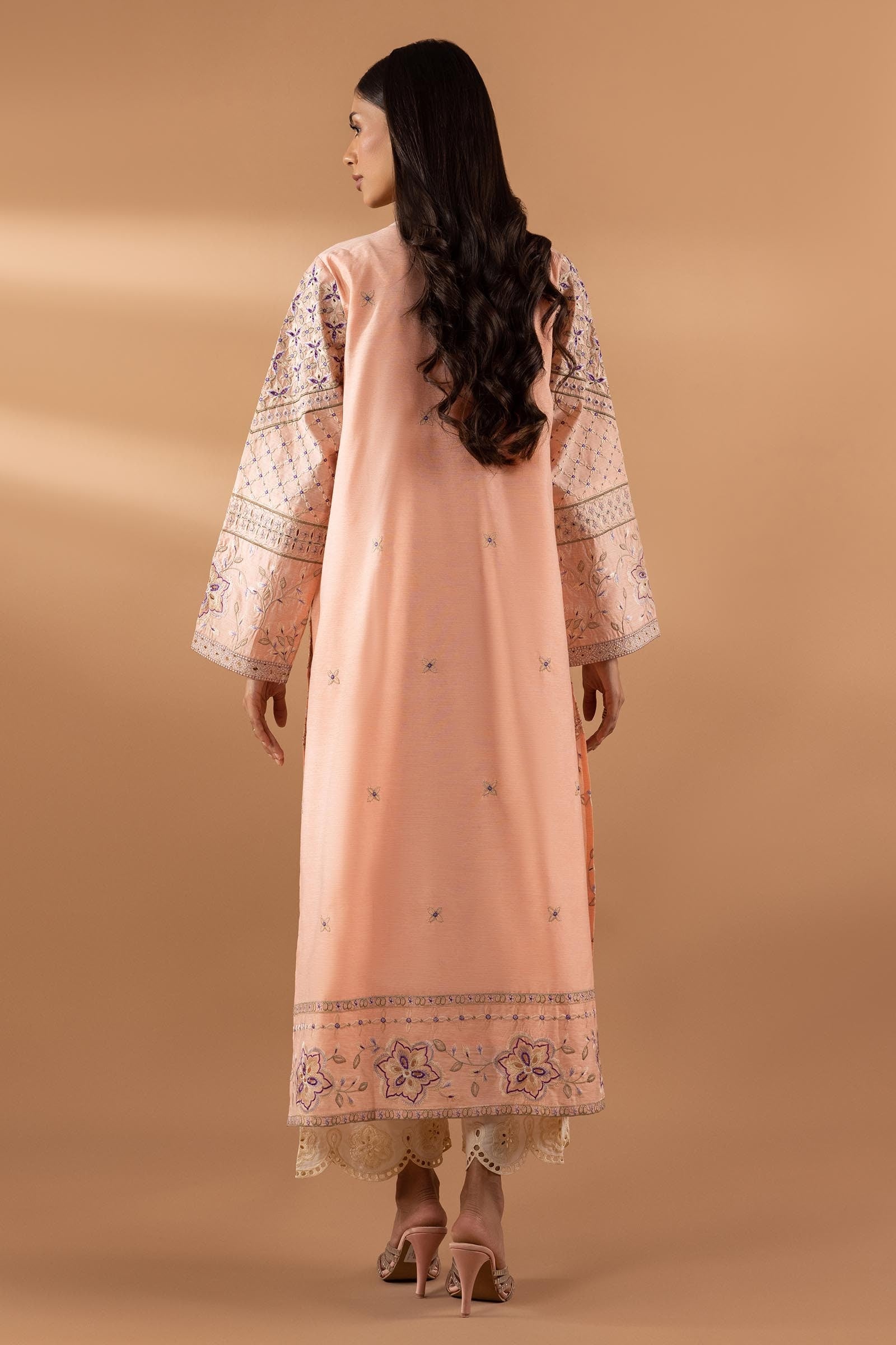 Stitched Lawn Bottom Secondary image