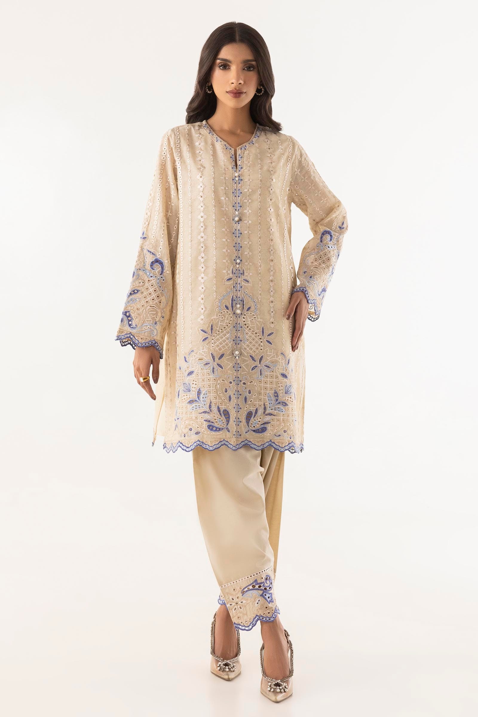 Stitched Embroidered Yarn Shirt + Shalwar Main image