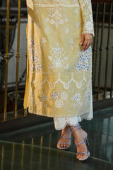 Stitched Embroidered Chambry Shirt + Culotte