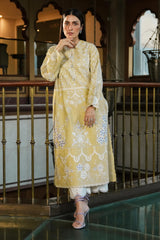 Stitched Embroidered Chambry Shirt + Culotte