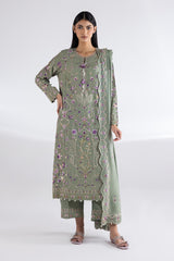 Stitched Signature Shirt + Bottom + Dupatta