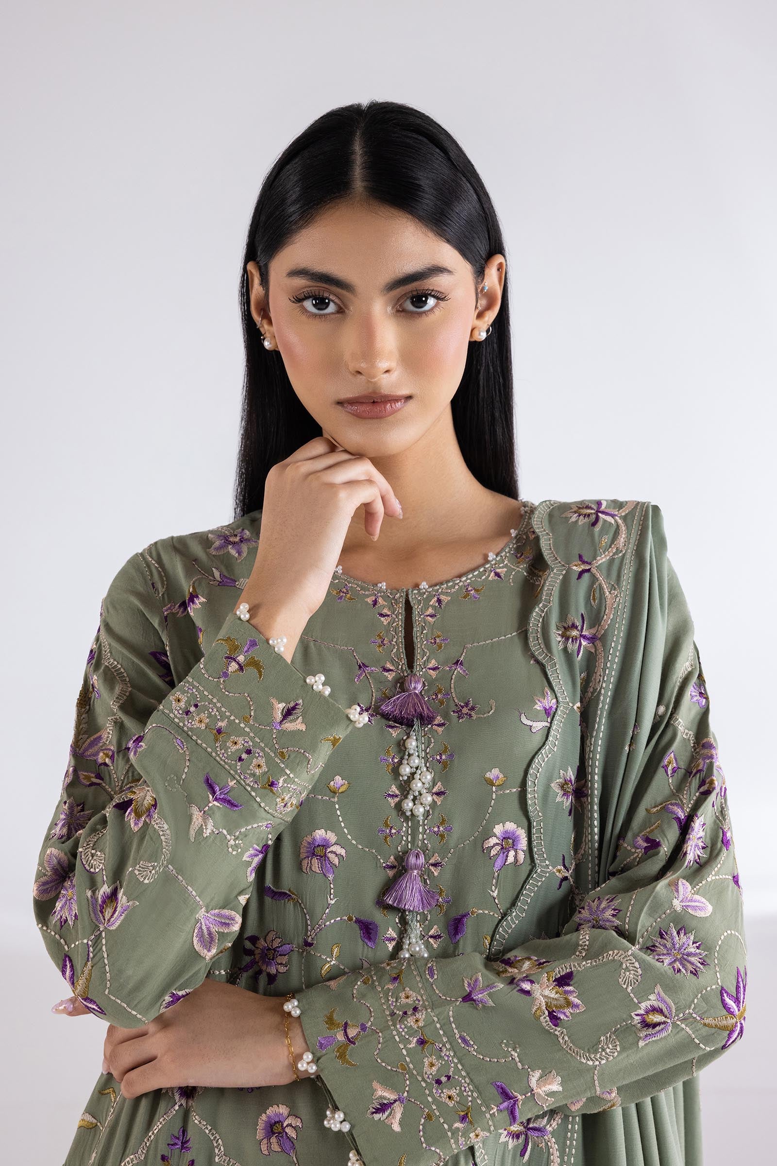 Stitched Signature Shirt + Bottom + Dupatta Secondary image