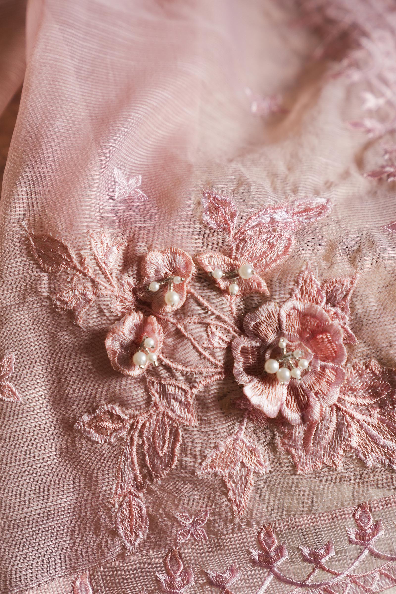 Stitched Embroidered Cotton Shirt + Shalwar + Dupatta