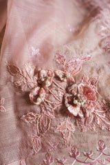 Stitched Embroidered Cotton Shirt + Shalwar + Dupatta