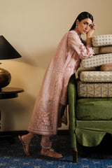 Stitched Embroidered Cotton Shirt + Shalwar + Dupatta