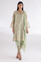 Stitched Lawn Embroidered Suit