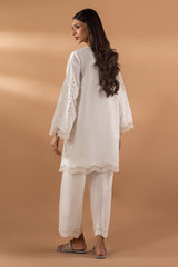 Stitched Lawn Embroidered Shirt + Culotte