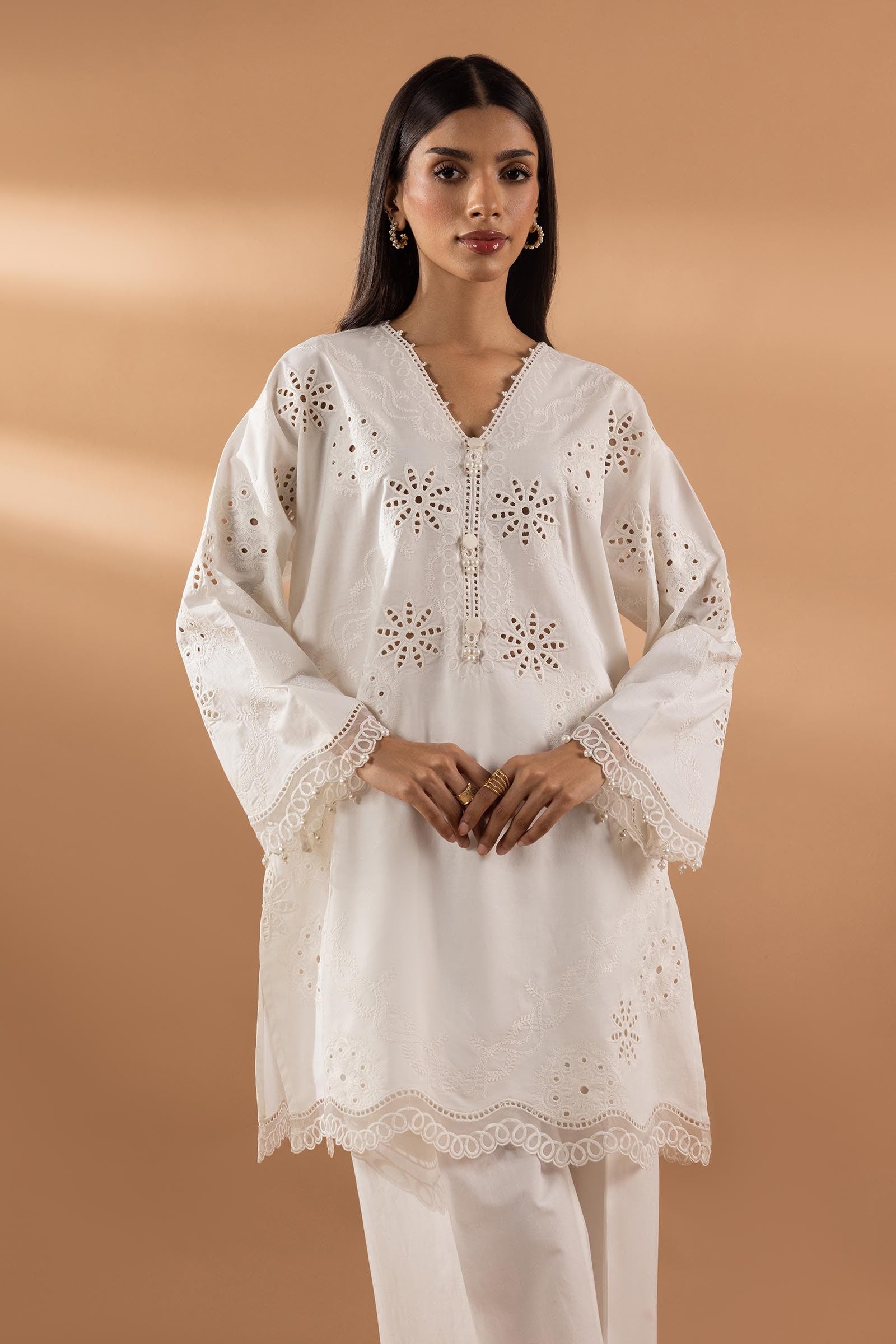 Stitched Lawn Embroidered Shirt Secondary image