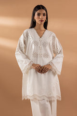 Stitched Lawn Embroidered Shirt + Culotte