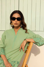 Stitched Embroidered Lawn Shirt + Bottom