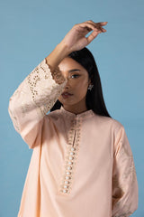 Stitched Lawn Embroidered Shirt + Culotte