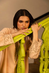 Stitched Lawn Embroidered Shirt + Culotte