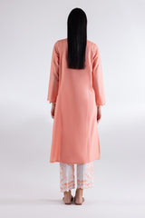 Stitched Lawn Embroidered Shirt + Cuotte