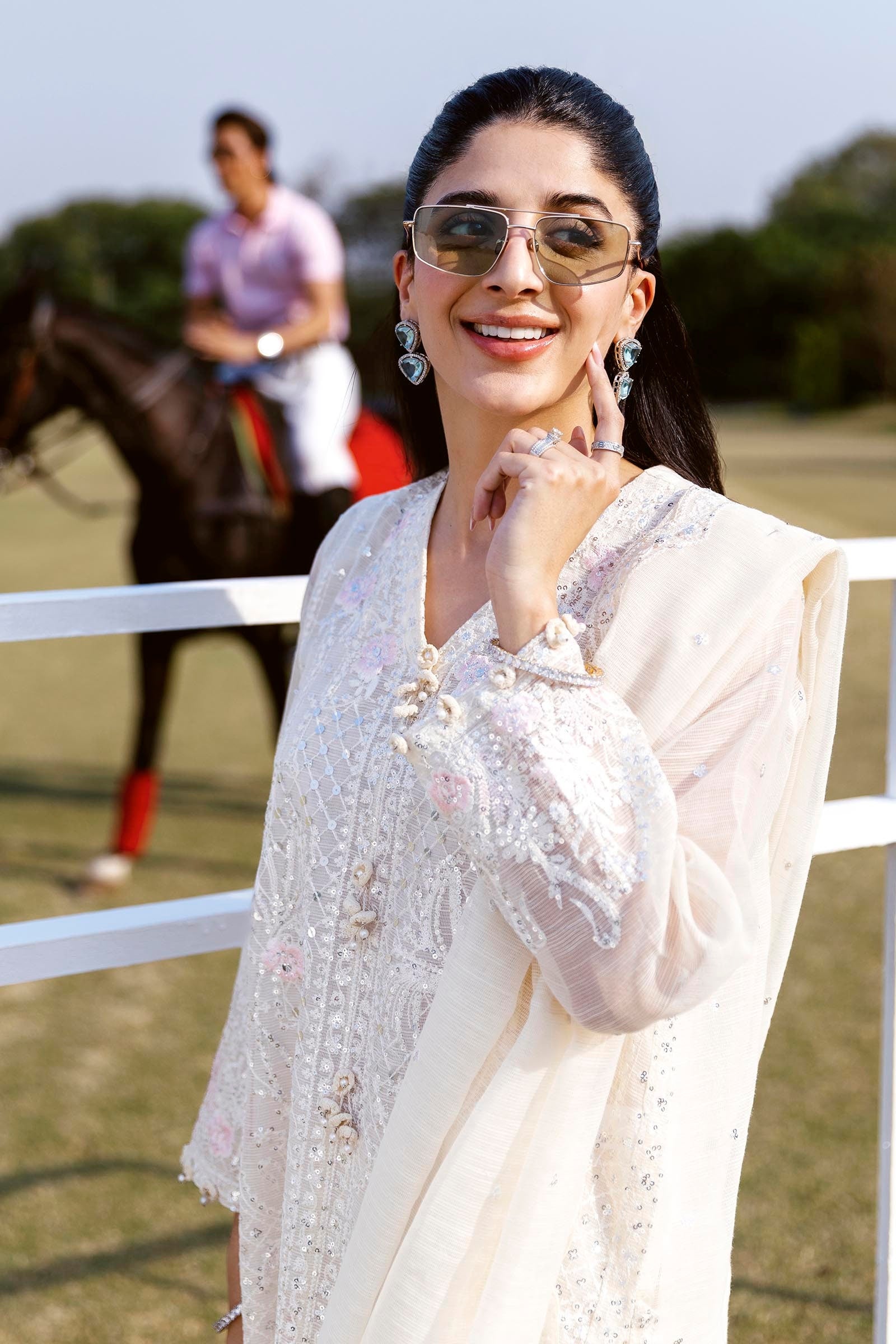 Stitched Embroidered Cotton Shirt Secondary image