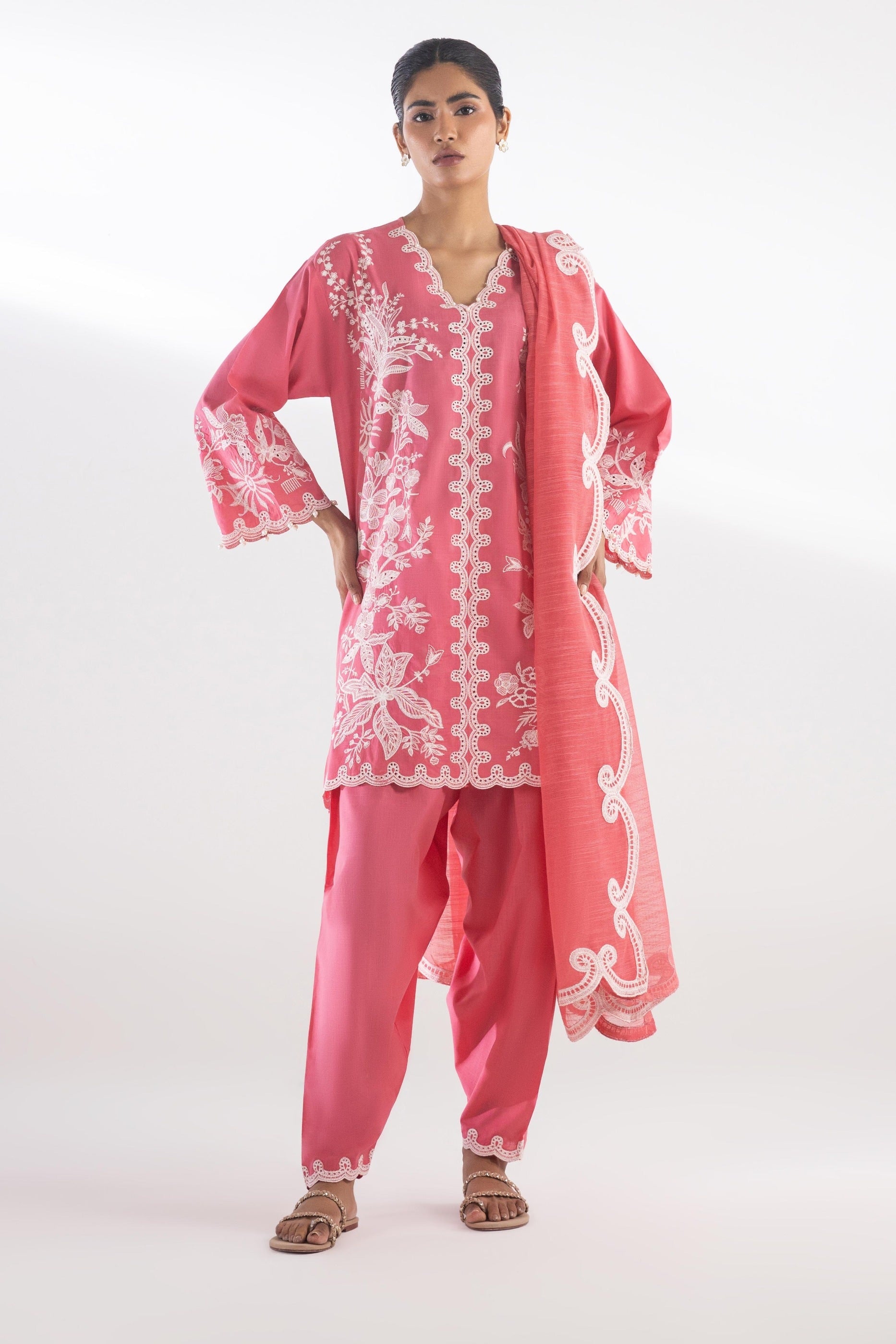 Stithed Embroidered Dupatta Main image