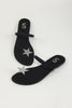 Black Star Toe Ring Flats