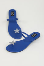 Blue Star Toe Ring Flats