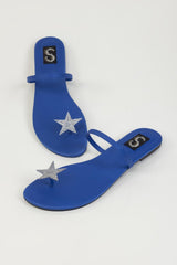 Blue Star Toe Ring Flats