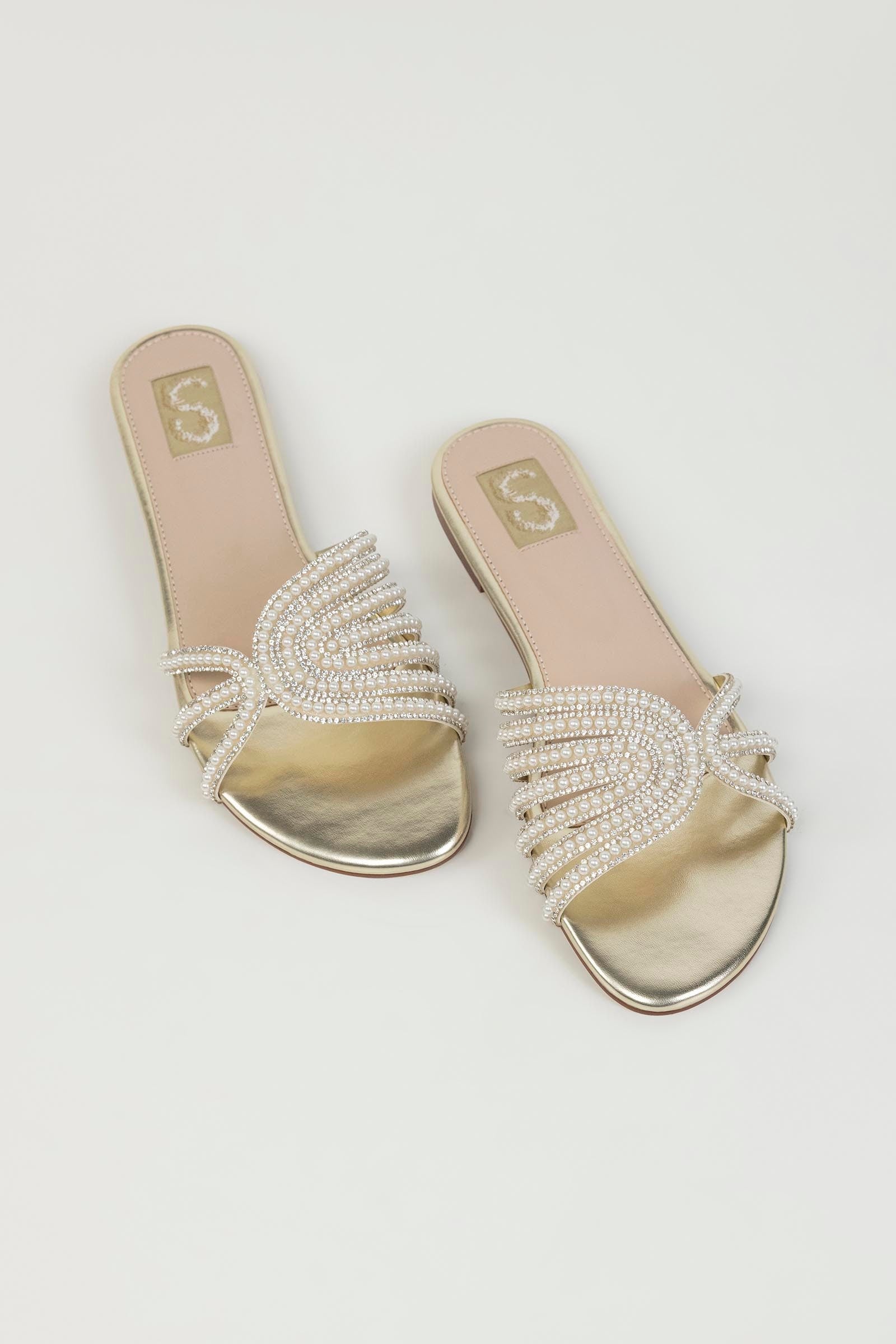 Pearl Embellished Flats